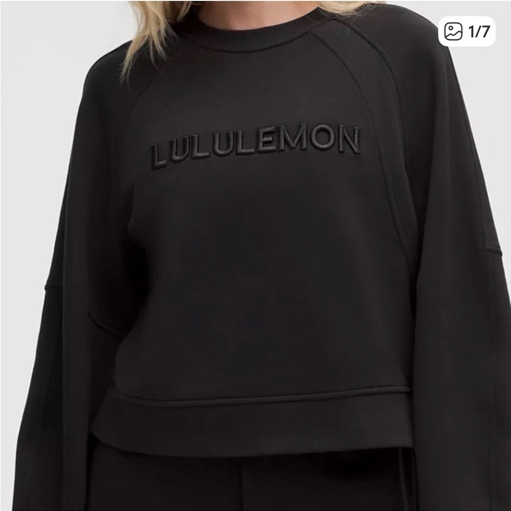 Lululemon Athletica black  Sweatshirt spell out